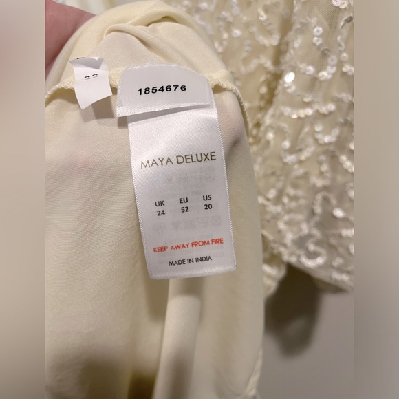 Maya Plus Delicate Sequin Wrap Midi Pencil Dress - Picture 9 of 10